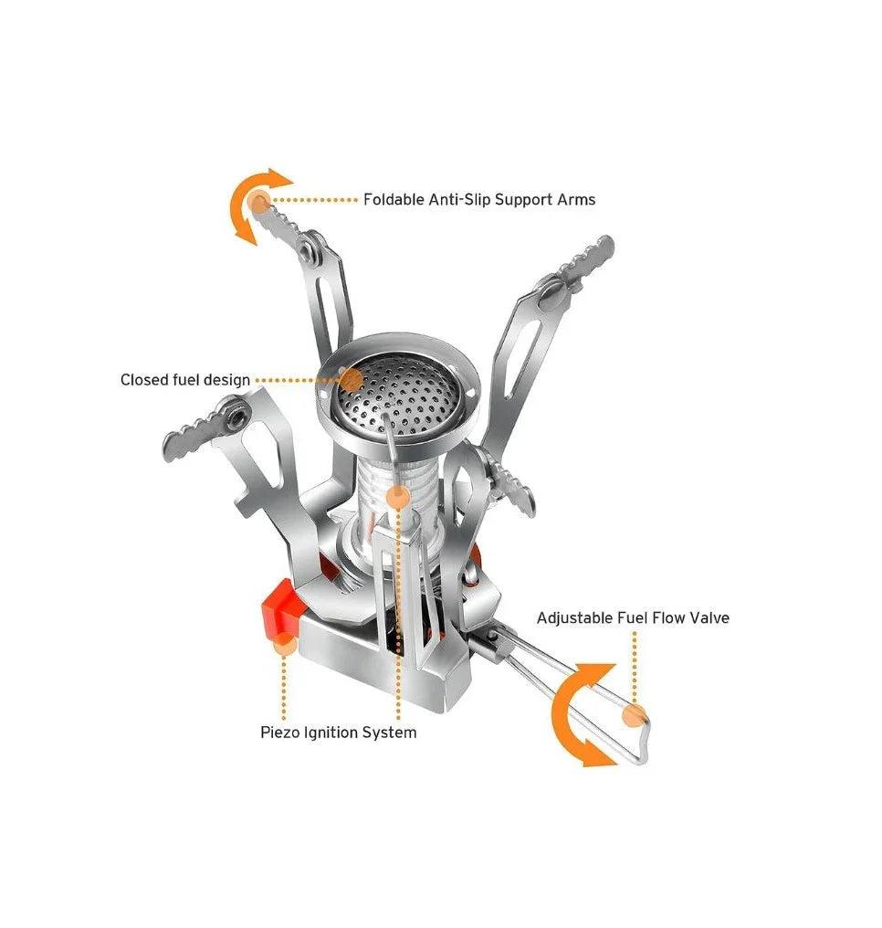 Portable Gas Stove for Camping & Travel